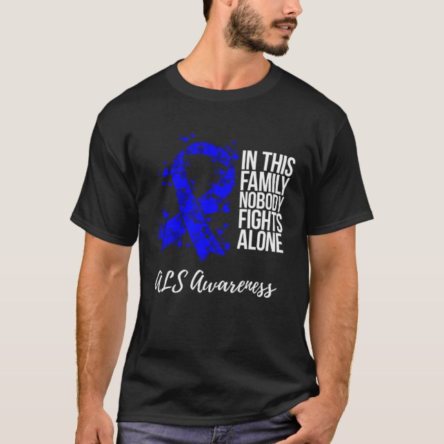 Camiseta Family Support ALS Awareness (Frente)
