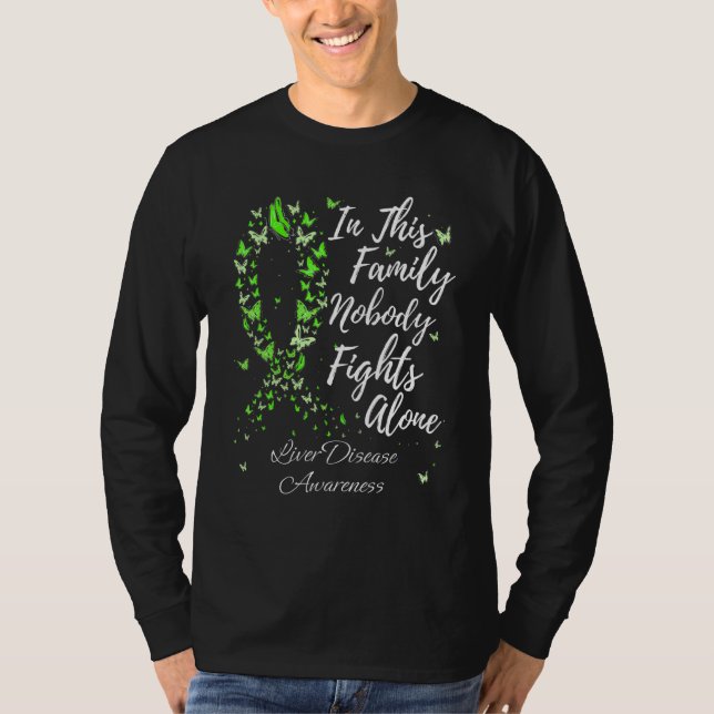 Camiseta Family Support Liver Disease Awareness (Frente)