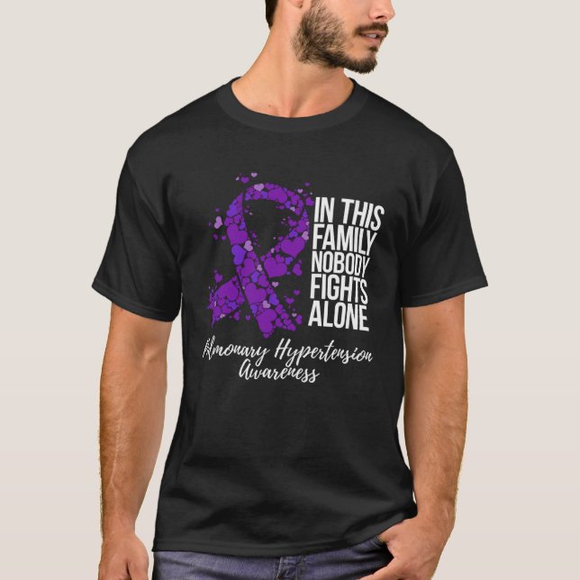Camiseta Family Support Pulmonary Hypertension Awareness (Frente)