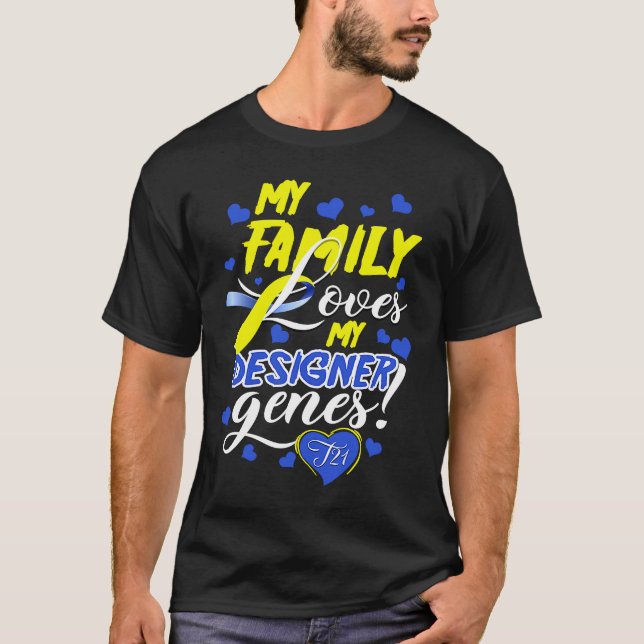 Camiseta Family T21 World Down Syndrome Awareness Day Kids (Frente)