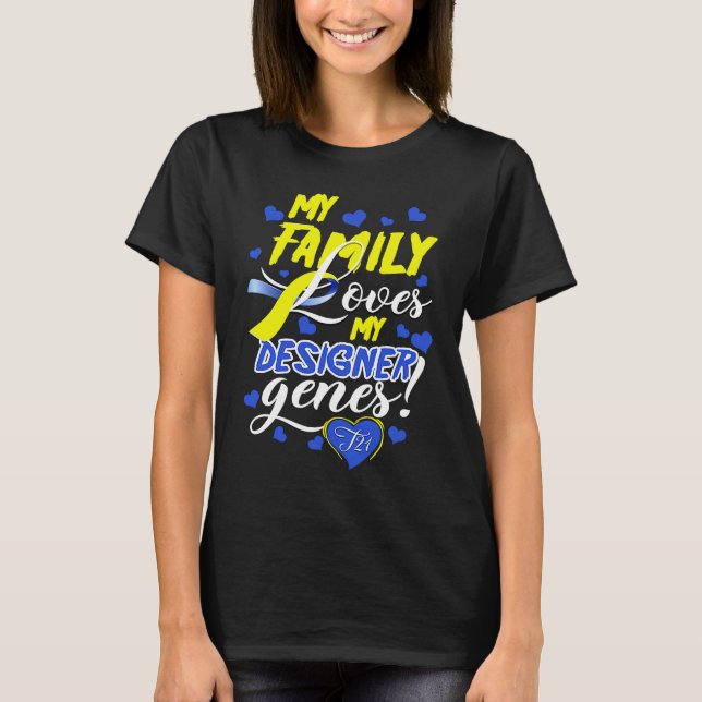 Camiseta Family T21 World Down Syndrome Awareness Day Kids (Frente)