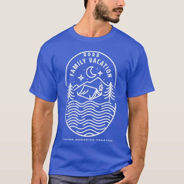 Camiseta Family Vacation 2022 Camp Lake Night Stargazing re (Frente)