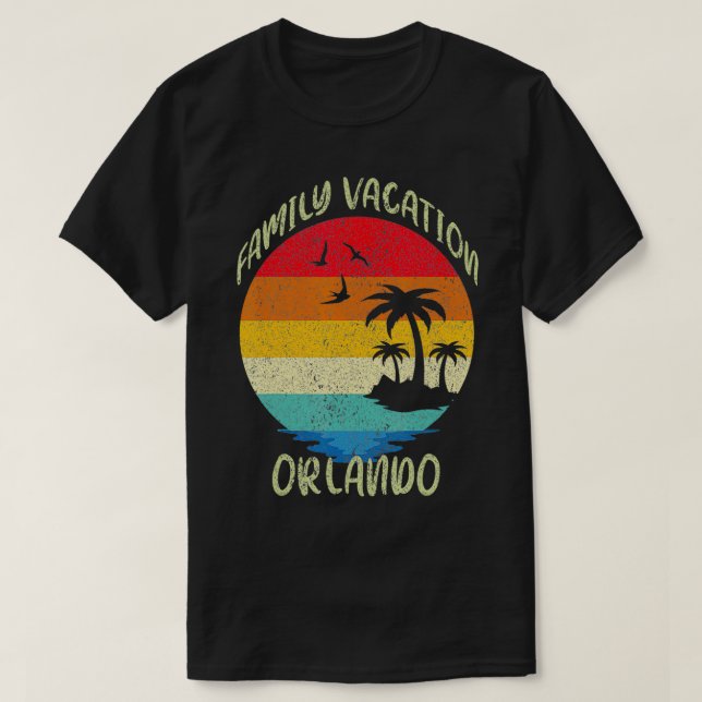 Camiseta Family Vacation 2022 Orlando, Florida Summer Vacat (Frente do Design)