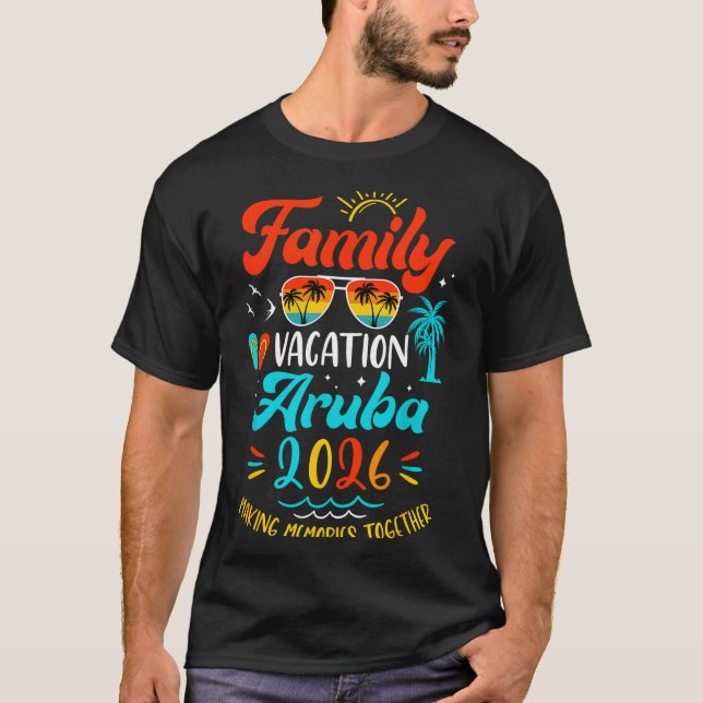 Camiseta Family Vacation 2026 Aruba Matching Summer Vacatio (Frente)