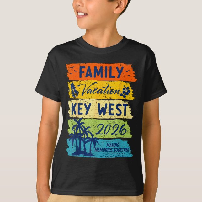 Camiseta Family Vacation 2026 Key West Matching Summer Vaca (Frente)