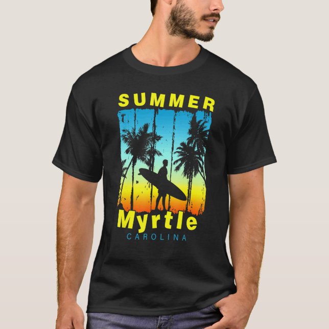 Camiseta Family Vacation Carolina Myrtle Sunset Beach (Frente)