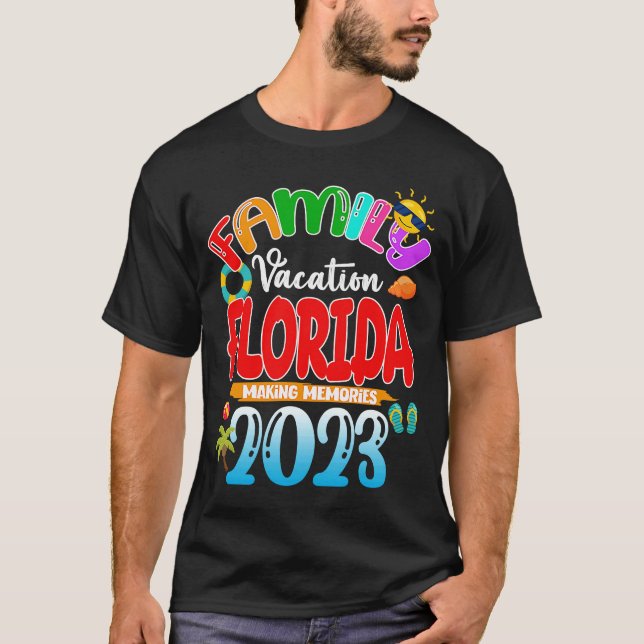 Camiseta Family Vacation FLORIDA Trip 2023 Summer Making Me (Frente)