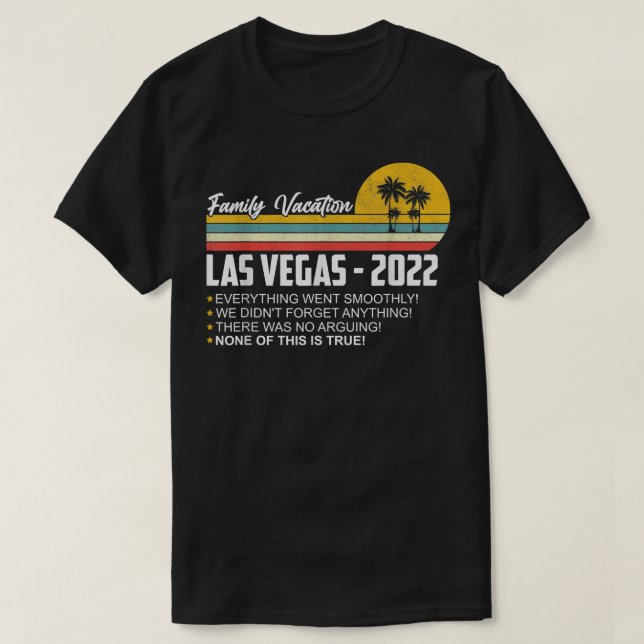 Camiseta Family Vacation Las Vegas 2022 Matching Family Tri (Frente do Design)