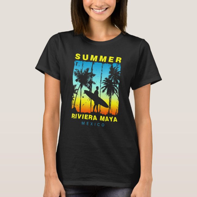 Camiseta Family Vacation Mexico Riviera Maya Sunset Beach (Frente)