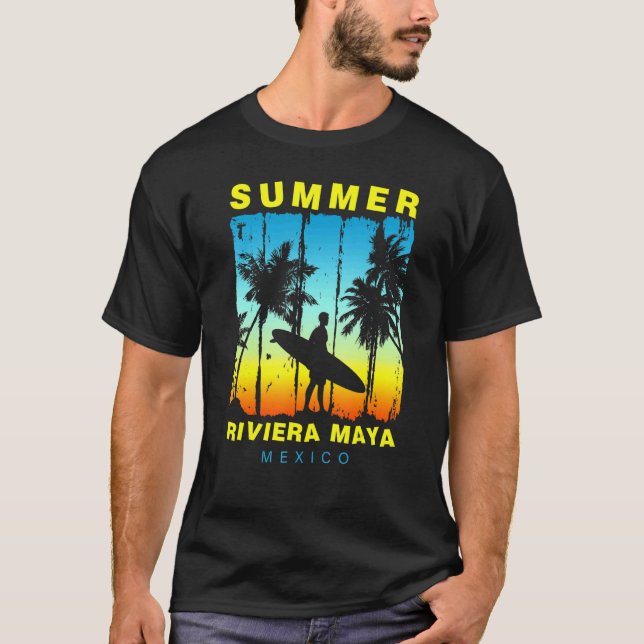 Camiseta Family Vacation Mexico Riviera Maya Sunset Beach (Frente)
