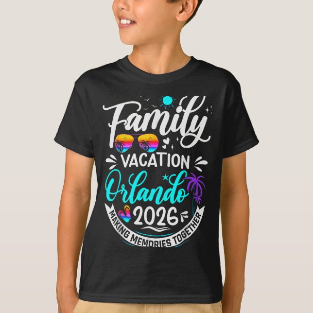 Camiseta Family Vacation Orlando 2026 Matching Summer Vacat (Frente)