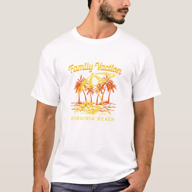Camiseta Family Vacation Virginia Beach Keepsake Va Remembr (Frente)