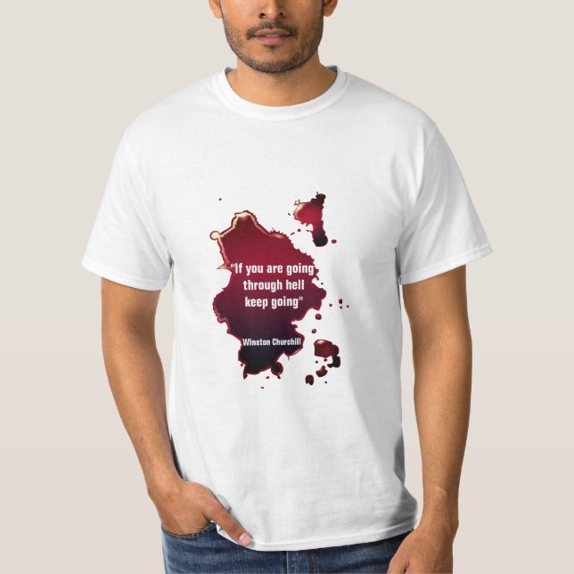 Camiseta Famosa citação de Winston Churchill (Frente)