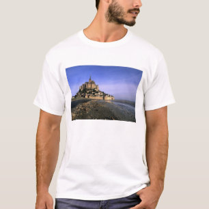Camiseta Famosa Fortaleza da Ilha de Le Mont St. Michel em
