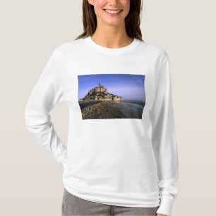 Camiseta Famosa Fortaleza da Ilha de Le Mont St. Michel em