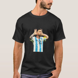 Camiseta Famosa Mão de Celebração de Riquelme nas Orelhas d