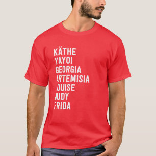 Camiseta Famosas Mulheres Artistas História da Arte Feminis