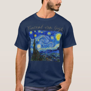 Camiseta Famoso Artista da Noite Estelar de Arte Van Gogh
