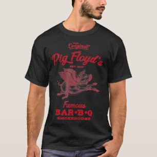 Camiseta Famoso BarBQ Smokehouse Bac CHURRASCO engraçado d