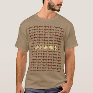 Camiseta Famoso Dachshund Castanho, T-Shirt Tudo Sobre Impr
