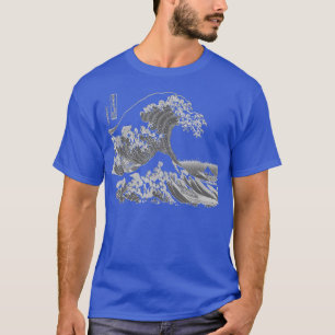 Camiseta Famoso Excelente clássico japonês de arte fina Wav