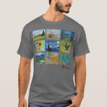 Camiseta Famoso Van Gogh Paintings Sunflower Starry Night<br><div class="desc">Famoso Van Gogh Pintings Sunflower Starry Night.</div>