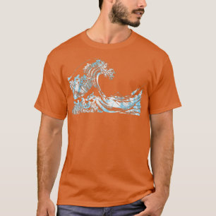 Camiseta Famous Classic Fine Art Great Ocean Wave by Hokusa