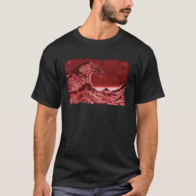 Camiseta Famous Classic Great Ocean Wave Hokusai Special (Frente)
