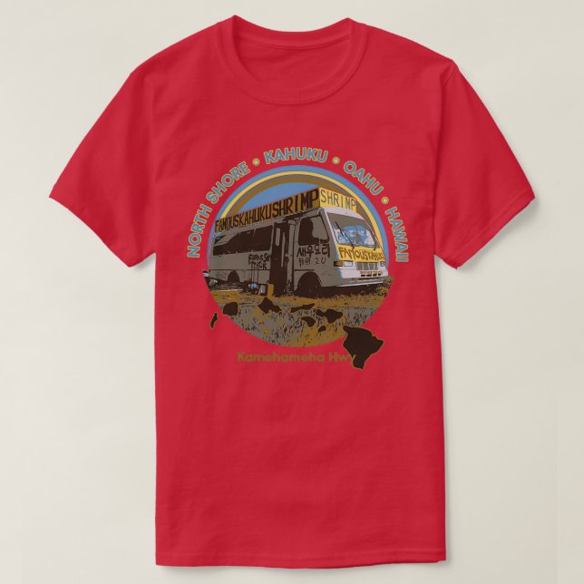 Camiseta Famous Kahuku Shrimp Truck  (Frente do Design)