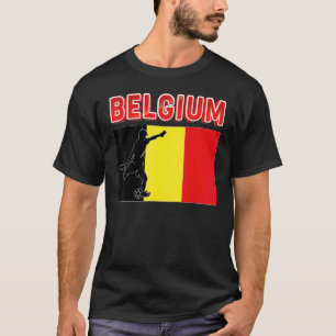 Camiseta Fan Belgium Equipe Nacional De Futebol Do Mundo Ch