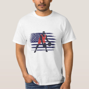 Camiseta Fan Jersey USA Flag de basquete