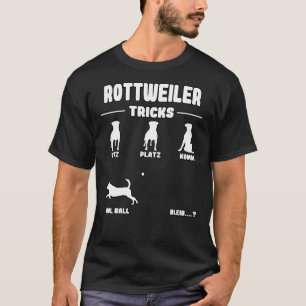 Camiseta Fan Rottweiler do Proprietário do Cachorro Truques