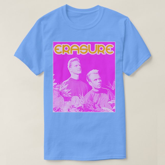 Camiseta FanArt retrorreflector do Erasure 80s (Frente do Design)