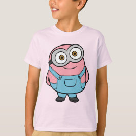 Camiseta Fanarte de Minion Rosa Desenho Animado