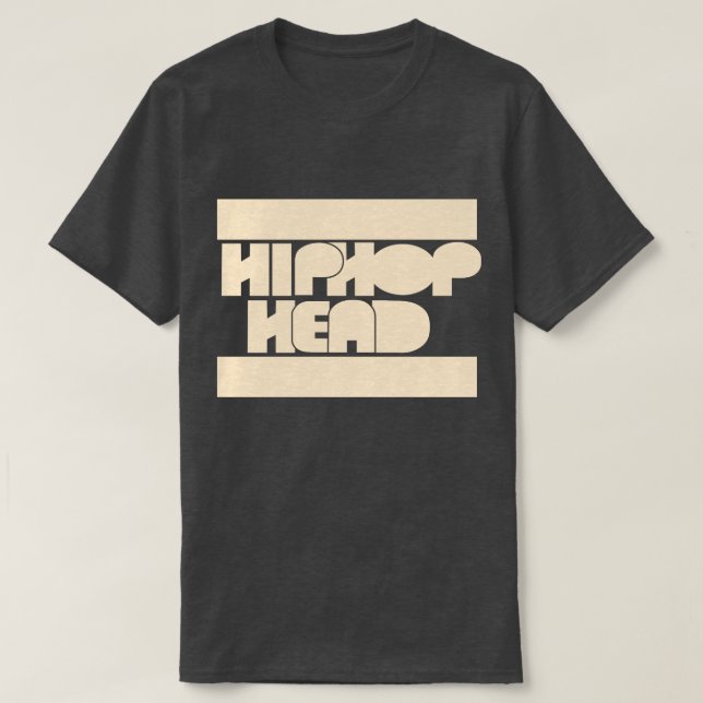 Camiseta Fanático da Cabeça do HipHop (Frente do Design)