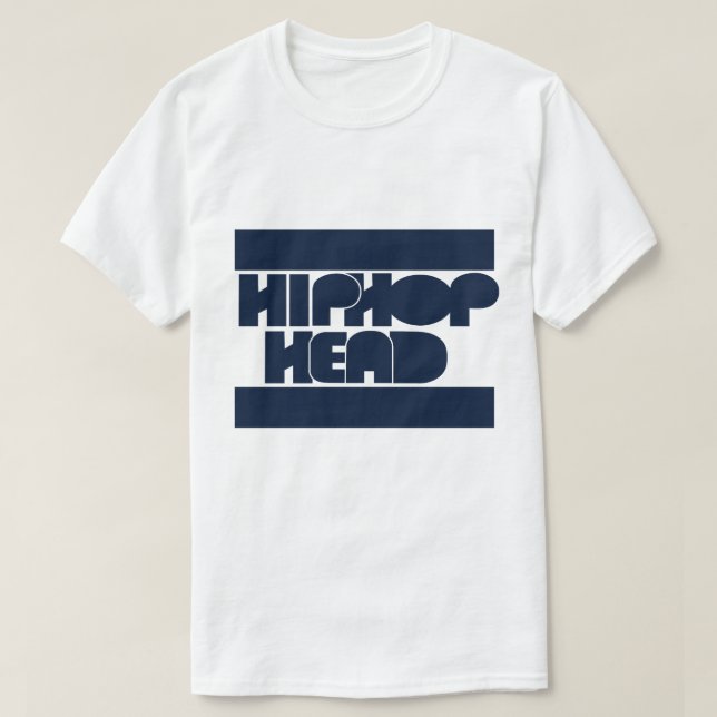 Camiseta Fanático da Cabeça do HipHop (Frente do Design)