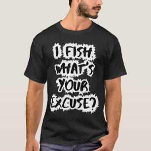Camiseta Fanático da Pesca de Olho-de-Peixe Perseguindo o E