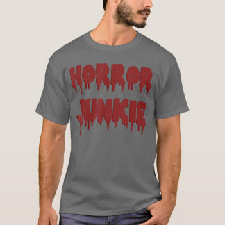 Camiseta Fanático de Filme de Terror Sangue Salpico Monstro