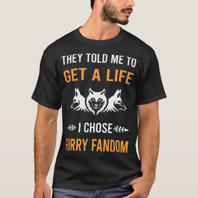 Camiseta Fandom Furry Furrie Fursona Fursuit Antrópico (Frente)