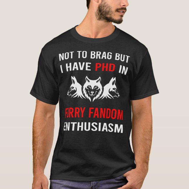 Camiseta Fandom Furry Furrie Fursona Fursuit Antrópico (Frente)