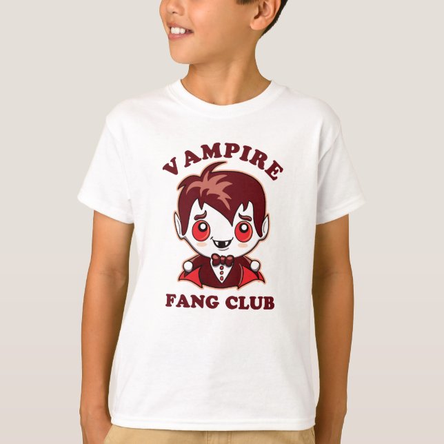 Camiseta Fang Club | Canhões Engraçados E Vampiros Bonitos (Frente)