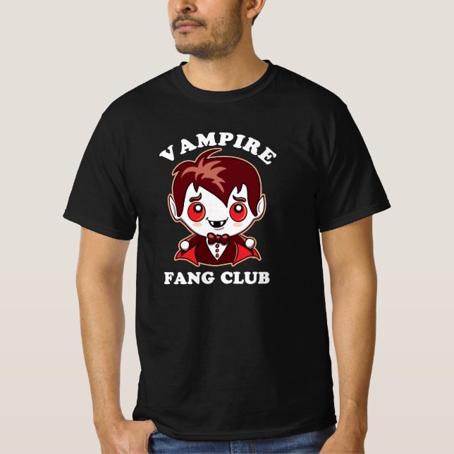 Camiseta Fang Club | Canhões Engraçados E Vampiros Bonitos (Frente)