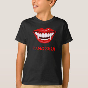 Camiseta Fang Shui Dia de as Bruxas engraçado Dracula láb