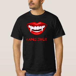 Camiseta Fang Shui Dia de as Bruxas engraçado Dracula láb