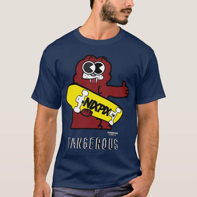 Camiseta Fangerous (escuro) (Frente)