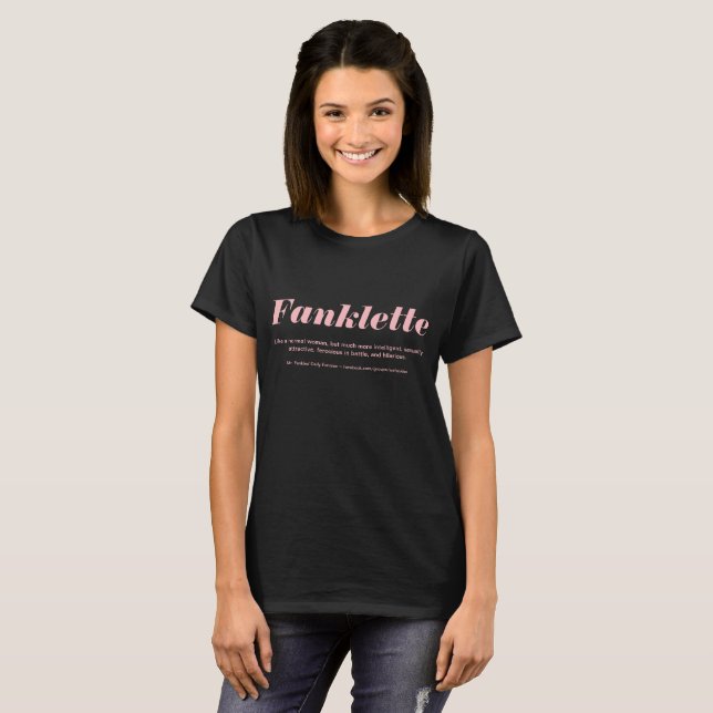 Camiseta Fanklette escuro - a VERSÃO MAIS BARATA (Frente Completa)