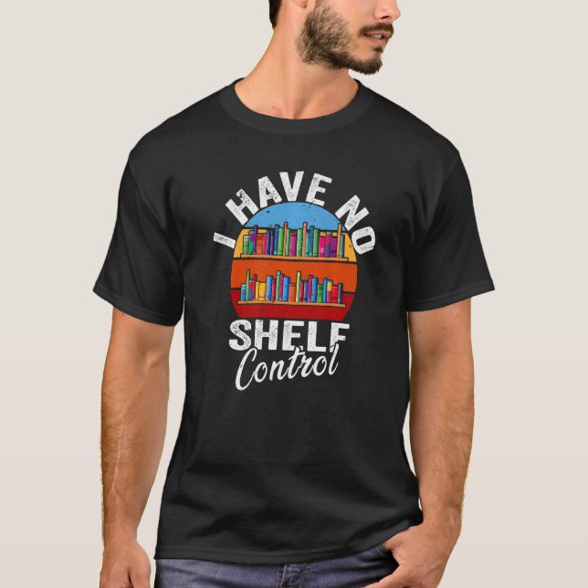 Camiseta Fanny Books Reading  Retro I Have No Shelf Control (Frente)