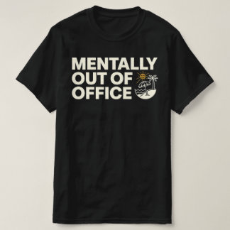 Camiseta Fanny MENTALLY OUT OF OFFICE with Happy Beach Sun 