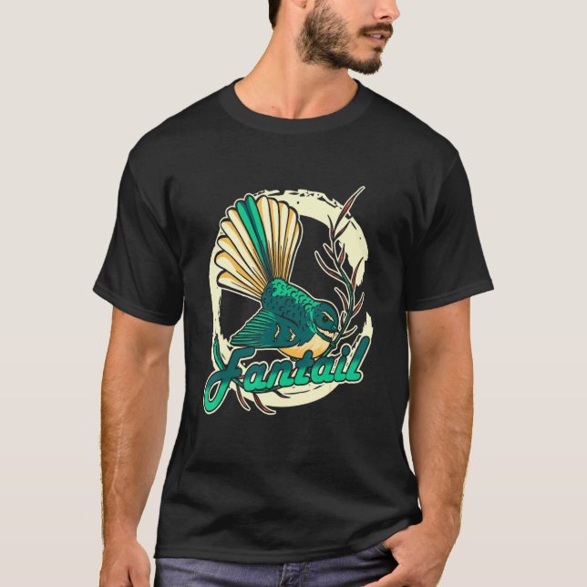 Camiseta Fantail Bird Design (Frente)