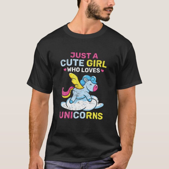 Camiseta Fantasia Amante de os animais Mágica Meninas Mític (Frente)